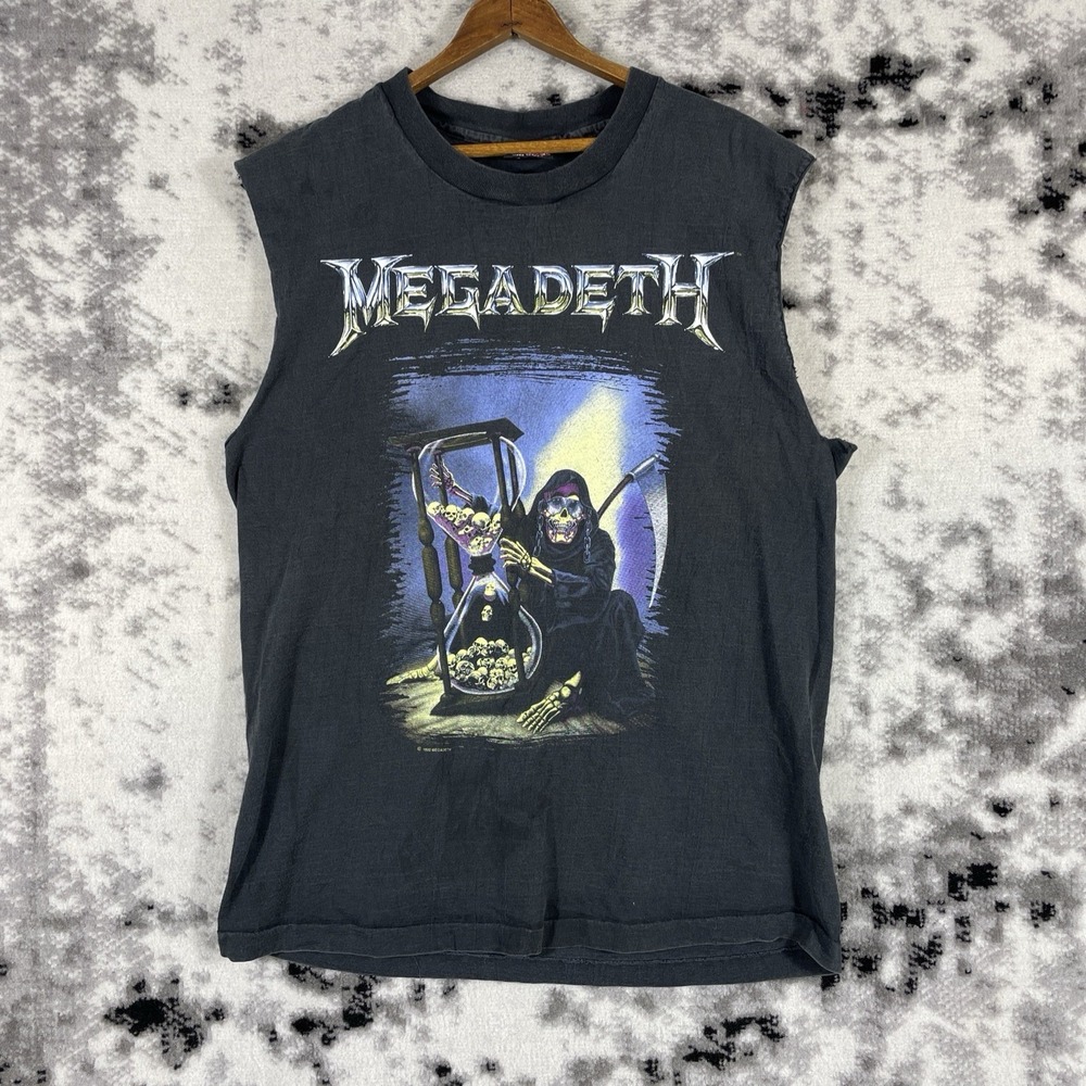 Megadeth Countdown To Extinction Tour Shirt Size Large Alternate‎ Art Black